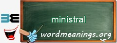 WordMeaning blackboard for ministral